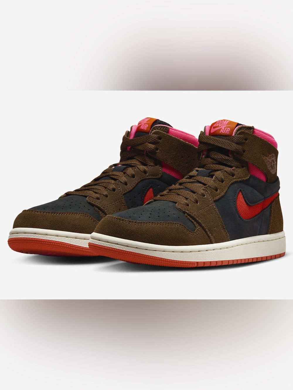 WMNS JORDAN 1 HIGH ZOOM COMFORT 2 'CACAO WOW PICANTE RED (New in box)